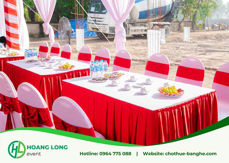 giá thuê bàn ghế ngoài trời